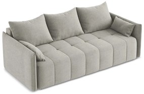 Canapea gri deschis extensibilă/cu spațiu de depozitare 225 cm Moku – Makamii