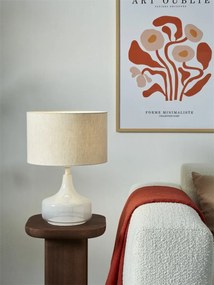 Veioza/ Lampa de masa decorativa Reykjavik alb/ in deschis