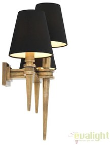Aplica LUX cu 3 brate din alama finisaj vintage, Waterloo Triple 110990 HZ
