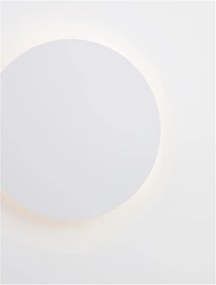 Aplica LED de perete design ambiental CYRCLE 22cm alba