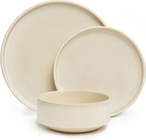 Set de 18 vase din gresie crem Bonami Selection Malia