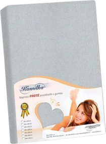 Bellatex Cearșaf din bumbac, gri mediu, 90 x 200 cm