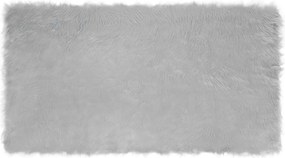 vidaXL Covor din Lână Faux Tafalla Gri 60 x 110 cm Poliester