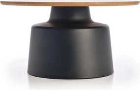 Set măsuțe de cafea Malomi - stejar natural / negru