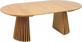Masa rotunda extensibila Valhalla Wood 120-200cm, stejar