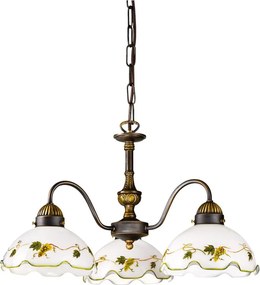 Kolarz 731.83.110 - Candelabru pe lanț NONNA 3xE27/75W/230V vișiniu