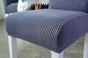 Set 6 huse elastice pentru scaune culoare Gri inchis
