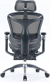 Scaun Ergonomic SIHOO C300, Suport Lombar Inteligent, Tetieră 3D, Cotiere 5D, Șezut Glisant, Spătar Reglabil pe Înălțime, Suport pentru Picioare, Mesh, Negru