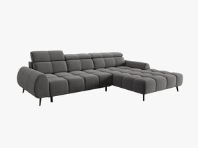 Coltar cu reglaj electric 5 locuri Alyse catifea L295 cm