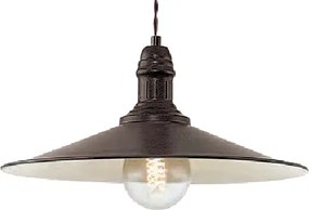 Brilagi - Lampă suspendată pe cablu FORGE, 1xE27/60W/230V, Ø 36 cm, maro