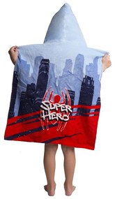 Poncho pentru copii roșu-albastru din frotir Spider-Man – Jerry Fabrics