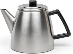 Ceainic argintiu cu filtru din oțel inoxidabil 1,1 l Duet Odense – Bredemeijer