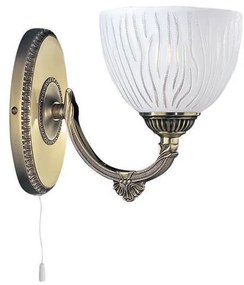 Aplica de perete design clasic din alama si sticla 5600