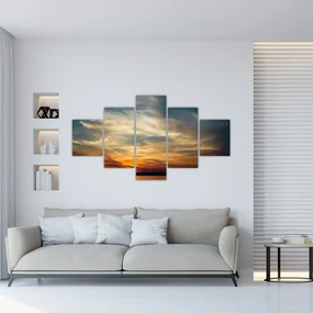 Tablou cu apus de soare (125x70 cm), în 40 de alte dimensiuni noi