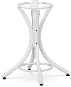 Cuier lemn masiv, alb mat, 185 cm