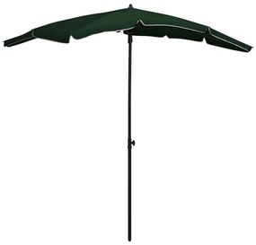 Umbrela de gradina cu stalp, verde, 200x130 cm Verde
