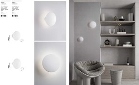 Aplica de perete LED din ghips Onut, 12cm