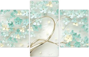 Tablou - Copac auriu înflorit (90x60 cm)