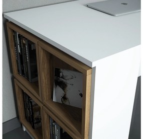 Masă PC Babar (Alb + Nuc). 1088234