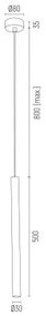 Pendul design minimalist Etna plus alb 8cm