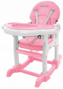 Scaun de masa 3 in 1 Ecotoys HC-223 Roz