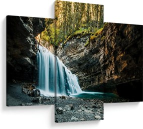 Tablou cu cascada de pădure (90x60 cm)