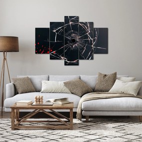 Tablou abstract - sticla spartă (150x105 cm)