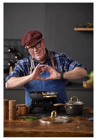 Oală cu capac/cu suprafață antiaderentă din aluminiu 2,6 l adecvată pentru plita cu inducție – Holm