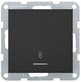 Intrerupator cap scara cu led 10A, IP20, Negru, Panasonic Karre Plus 55