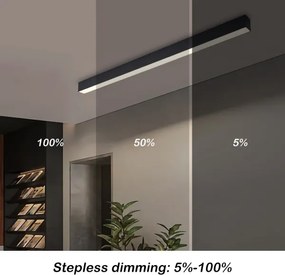 Brilagi - Plafonier LED dimabil SLEEKLINE LED/40W/230V Wi-Fi Tuya negru + telecomandă