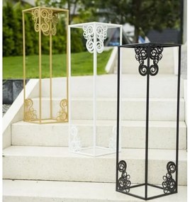 Suport pentru flori 80x24 cm, alb