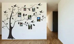 Autocolant de perete pentru interior cu motiv de copac cu rame foto 180 x 180 cm