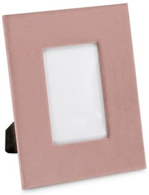 Ramă foto roz cu picior de susținere din plastic 19x24 cm Velvo – Restilo