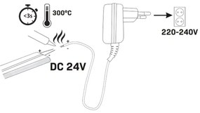 Banda LED NEON 5m LED/48W/24V 4000K IP65
