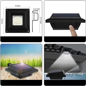 HÖFFTECH - Aplică solară de perete cu LED și senzor, 3,7V 2000 mAh IP65