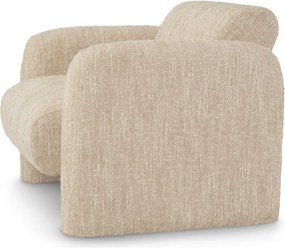 Fotoliu modern LUX Vesper, Boucle sonata cream