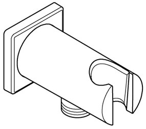 GROHE RAINSHOWER 26659000 - racord de perete cu suport pentru duș, 48 × 48 mm, crom