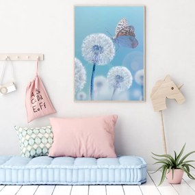 Poster - Fluture pe păpădie (A4)