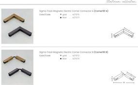 Accesoriu, ELECTRIC CORNER CONNECTOR B titan pentru sina magnetica SIGMA