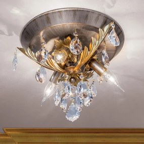 Plafoniera LUX super eleganta Miramare DL 7-612/3 silver-goldOR