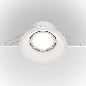 Spot incastrabil design tehnic Dot alb 9,3cm