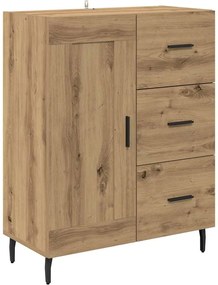 vidaXL Bufet cu sertar Stejar Artizanal 69,5 x 34 x 90 cm