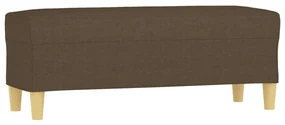 349378 vidaXL Bancă, maro, 100x35x41 cm, textil