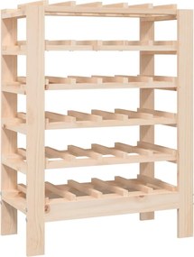 vidaXL Suport de vinuri, 61,5x30x82 cm, lemn masiv de pin