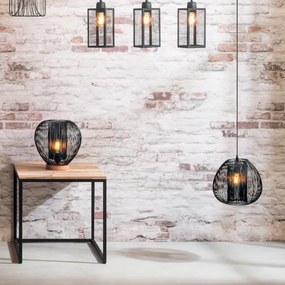 Lustră pe cablu Atmosphera NODA 1xE27/40W/230V negru