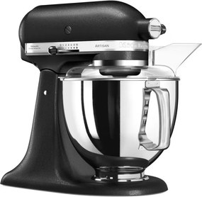 Mixer planetar KitchenAid Artisan Elegance 5KSM175PSEBK, 300 W, 4.8 l, acționare directă, 10 viteze, negru mat