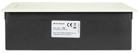 Priza incastrabila dreptunghiulara, neechipata, 6 module, cablu 1.5m, alba, Orno Norger