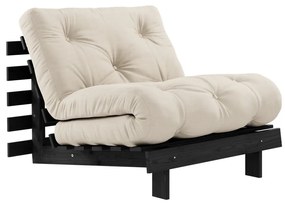 Fotoliu bej Roots Black Night – Karup Design