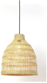 Lustră în culoare naturală cu abajur din iarbă de mare ø 38 cm Sagar – Light &amp; Living