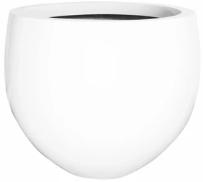 Ghiveci Jumbo Orb, alb lucios, dimensiuni multiple - ghivece ceramice Mărime: M - v. 93 cm, ⌀ 110 cm